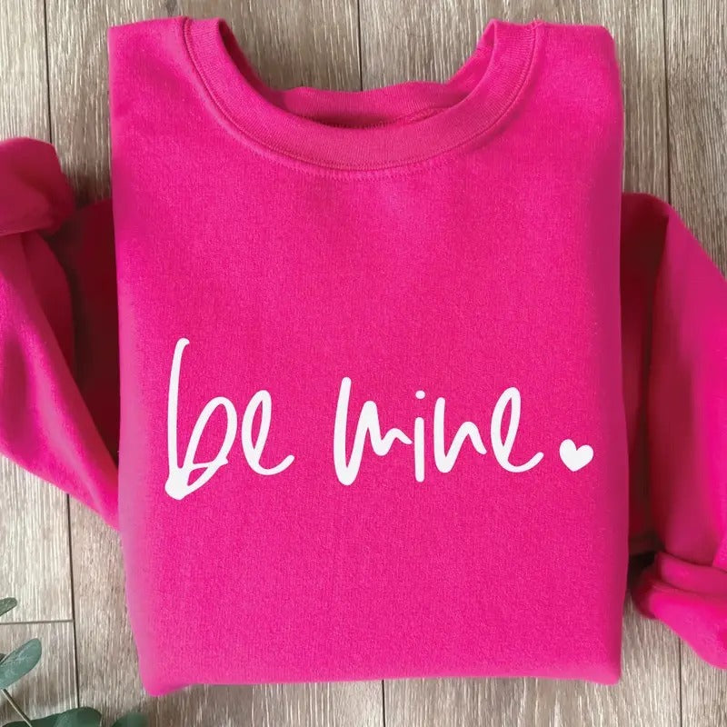 Valentine's Day Shirt Shirt, Be Mine Shirt, Valentine, Teacher, Heart, Love Hoodie, Sweatshirt | InkThreadWorks.com