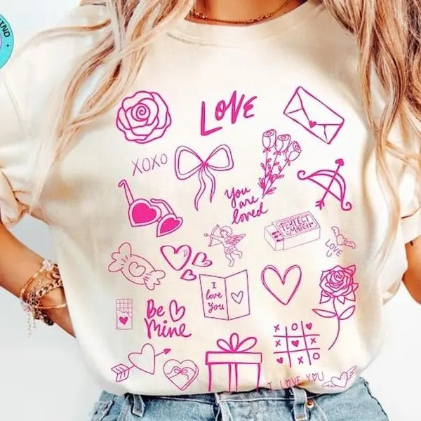 Valentines Day T-shirt,sweatshirt,hoodie for Best Friend Gift for Valentine Day Shirt, Gift for Girlfriend Galentines Day...
