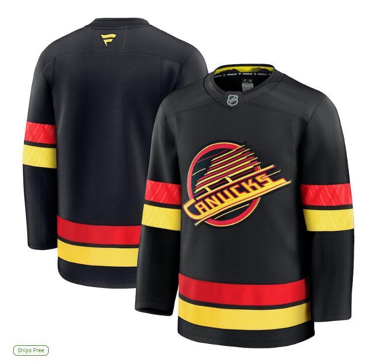 Vancouver Canucks Fanatics Alternate Premium Jersey - Black