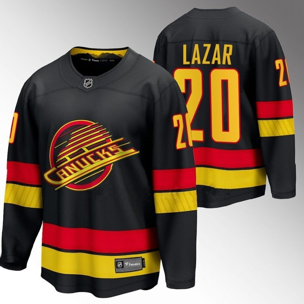 Vancouver Canucks #20 Curtis Lazar Black 2023-24 Alternate