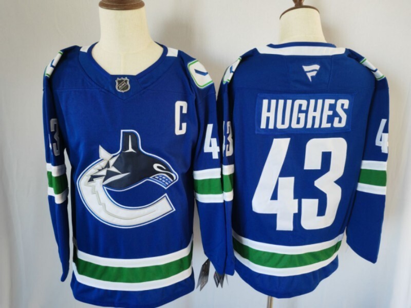 Vancouver Canucks #43 Quinn Hughes Style 1