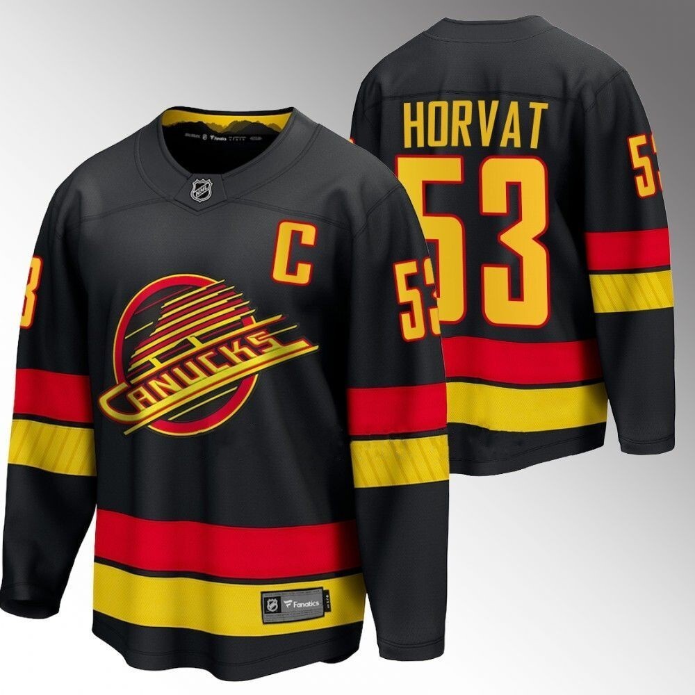 Vancouver Canucks #53 Bo Horvat Black 2023-24 Alternate