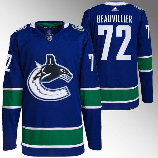 Vancouver Canucks #72 Anthony Beauvillier Blue Home Jersey