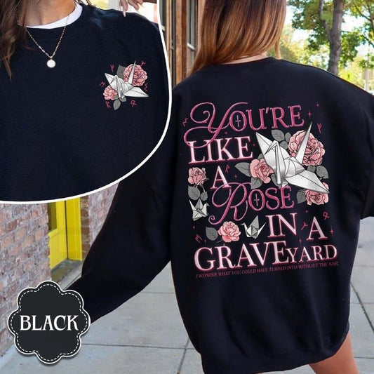Vanessa Graveyard Sweatshirt 2 Sides, Dark Romantasy Gift Reader, Hp Wizard Merch, Manacled Shirt, Manacled Merch, Fandom...