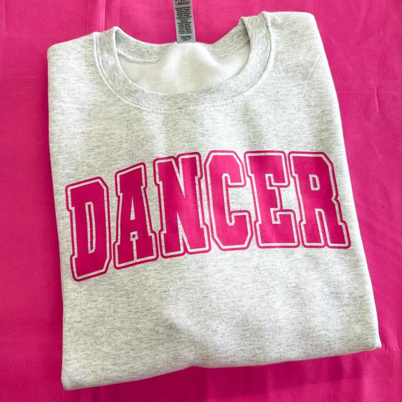 Varsity Letter Dancer Gildan Sweatshirt T-Shirts, Hoodie | InkThreadWorks.com