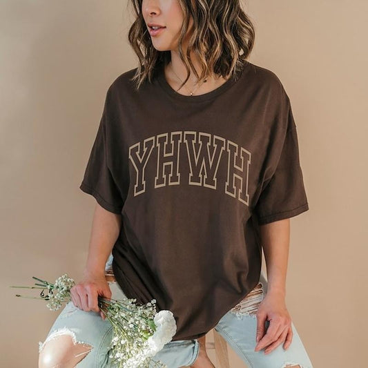 Varsity YHWH Shirt Christian T-shirt For Men Aesthetic Christian Apparel YAHWEH T-shirt Christian Crewneck Casual...