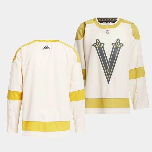 Vegas Golden Knights 2024 NHL Winter Classic Jersey - Cream Style 2