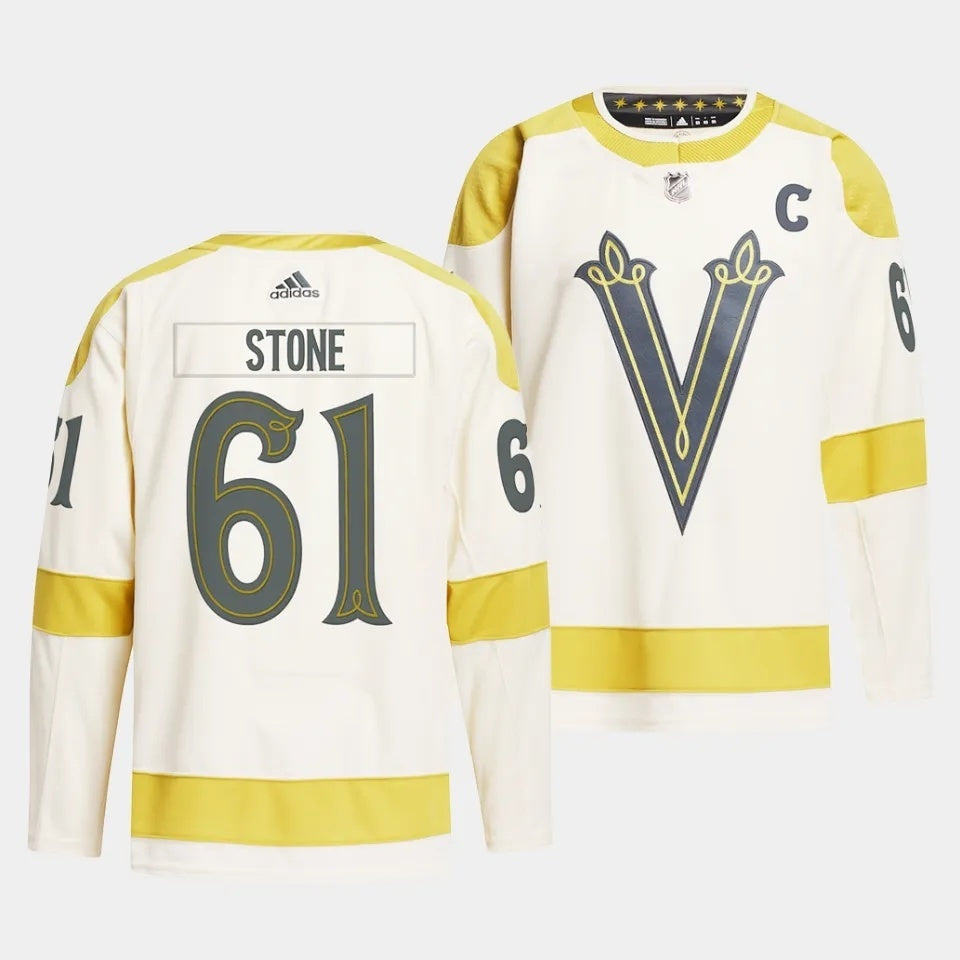 Vegas Golden Knights #61 Mark Stone 2024 NHL Winter Classic Jersey - Cream