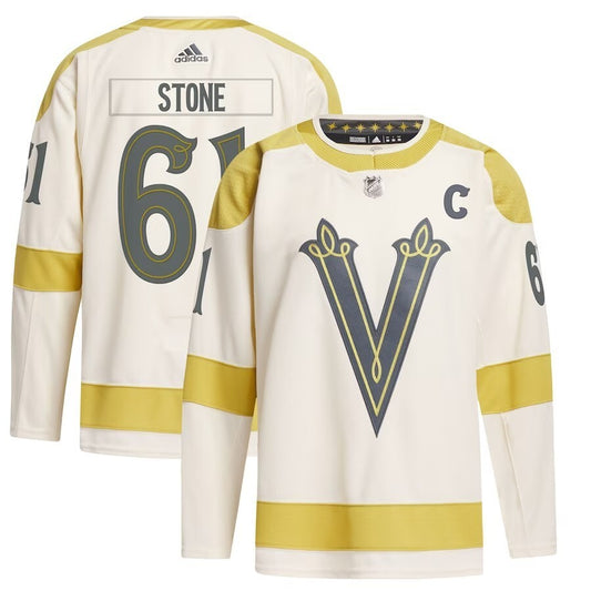 Vegas Golden Knights #61 Mark Stone 2024 NHL Winter Classic Primegreen Authentic Player Jersey - Cream