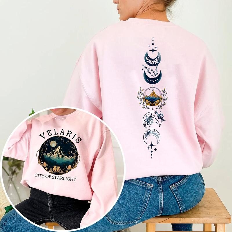 Velaris City of Starlight Crewneck Sweatshirt Womenswear Hoodie T-Shirts | InkThreadWorks.com