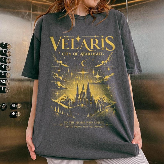 Velaris Shirt ACOTAR City of Starlight Tee Night Court T-Shirt Rhysand Quotes Sarah J Maas Book Lover Gift SJM Merch,...