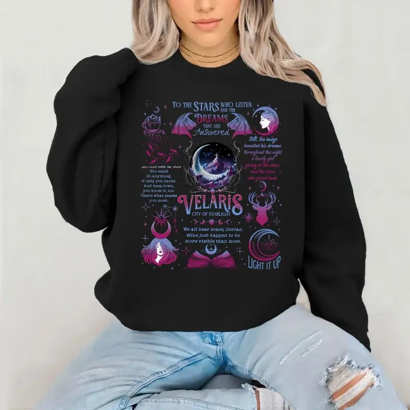 Velaris Tee, Velaris City Of Starlight Tshirt, The Night Court, Sjm Merch Shirt, City Of Starlight Sweater, Acotar...