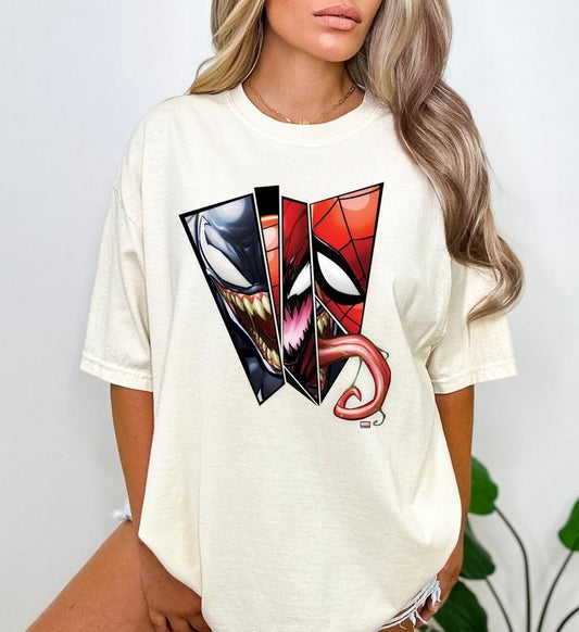Venom T-Shirt Sweatshirt Hoodie Spider Shirt  Trending Movie T shirt Vintage 90s T-shirt gift for Movie fans gift for him gift for her unisex T-shirt Urbanwear Shirt