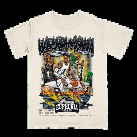 Victor Wembanyama V2 Tee for Men - Vintage Tee Soft and Comfortable Shirt - Menswear - Graphic T-Shirt