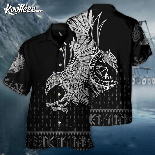 Viking Raven Odin Norse Mythology Hawaiian Shirt
