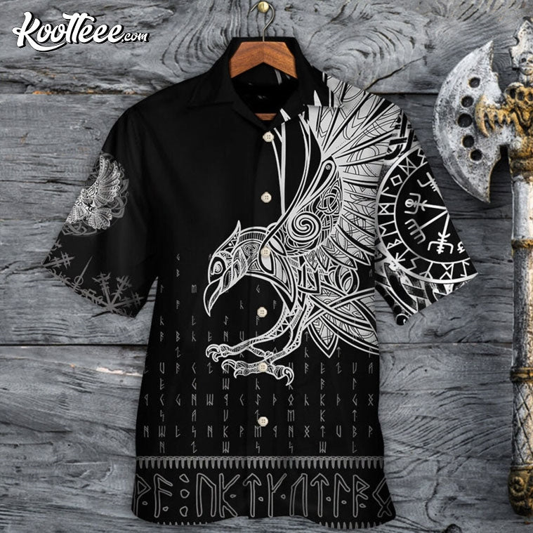Viking Raven Odin Norse Mythology Hawaiian Shirt