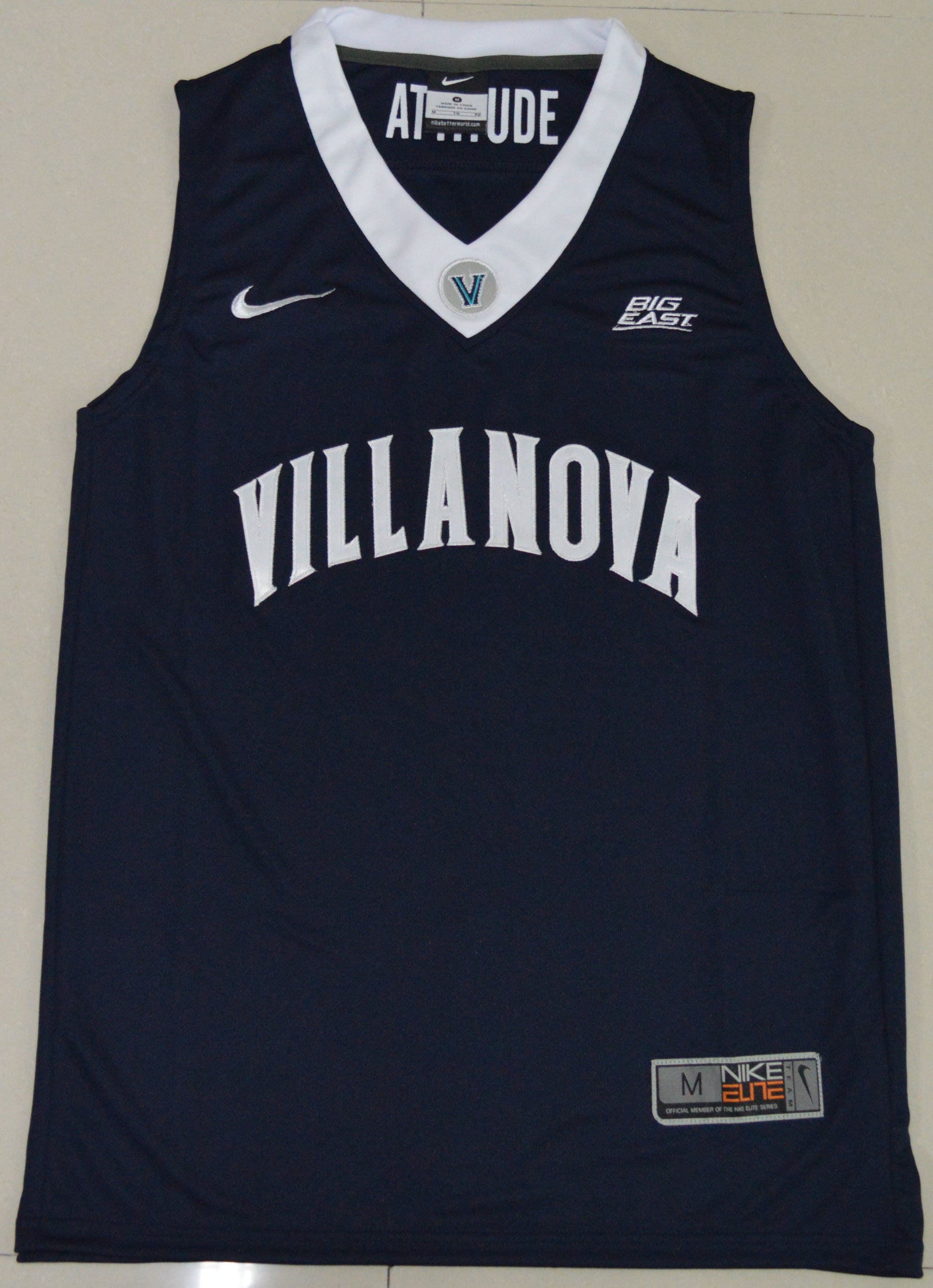 Villanova Basketball Blank Navy Front