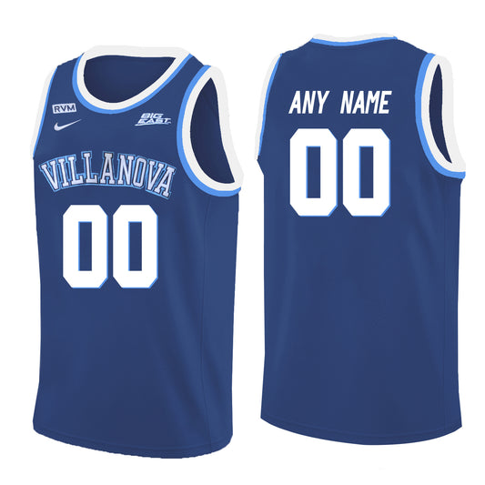 Villanova Wildcats Any Name 00 Crew Neck Navy