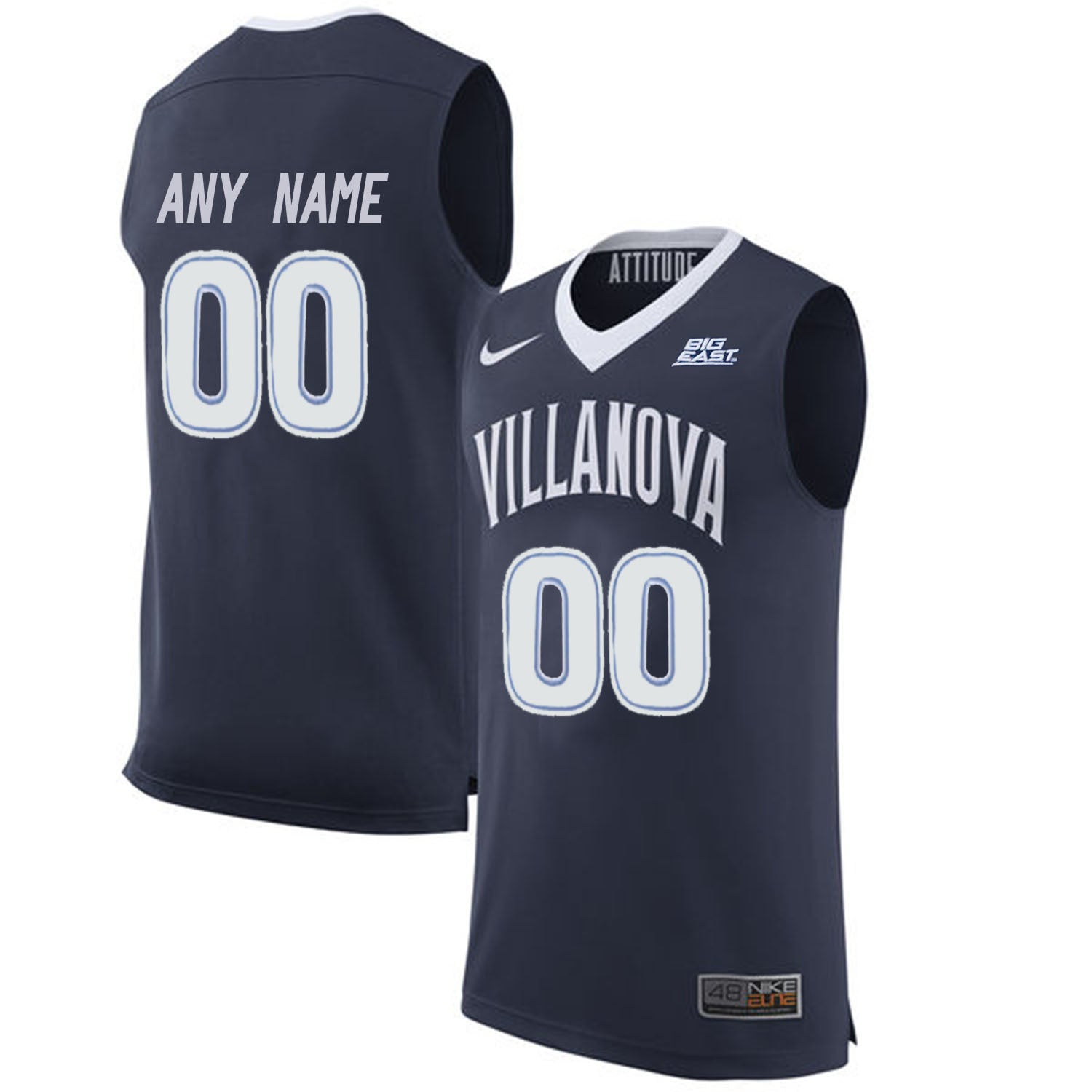 Villanova Wildcats Any Name 00 Navy