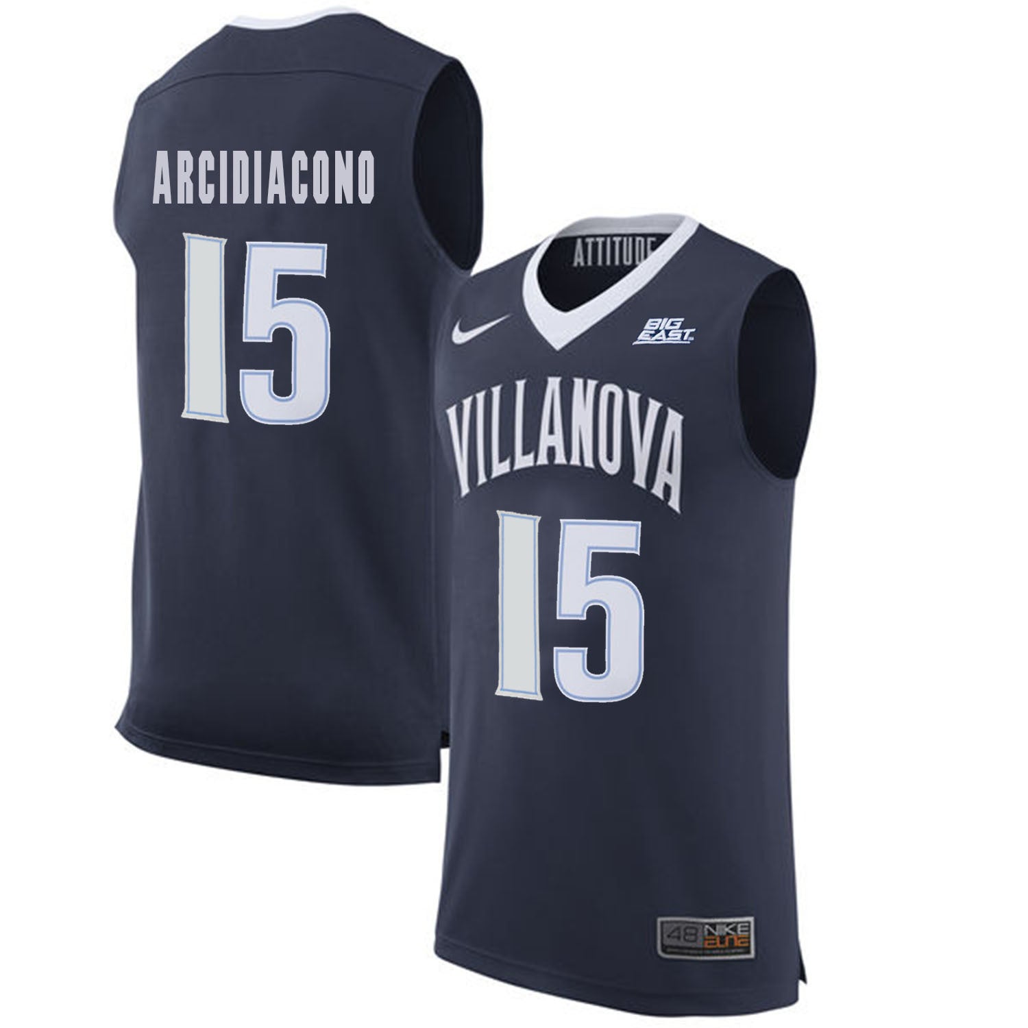 Villanova Wildcats Arcidiacono 15 Navy
