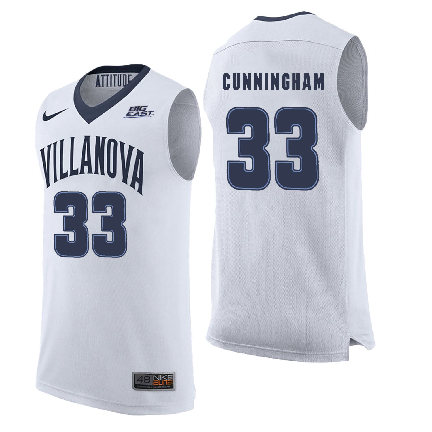 Villanova Wildcats Cunningham 33 White