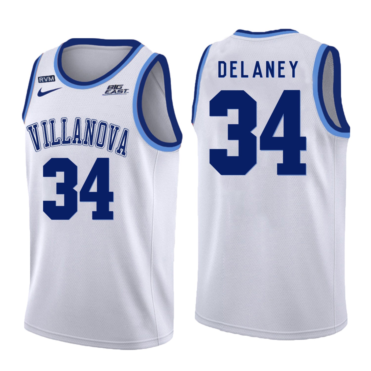 Villanova Wildcats Delaney 34 Crew Neck White