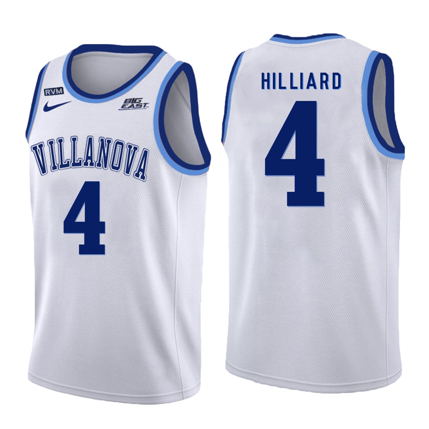 Villanova Wildcats Hilliard 4 Crew Neck White