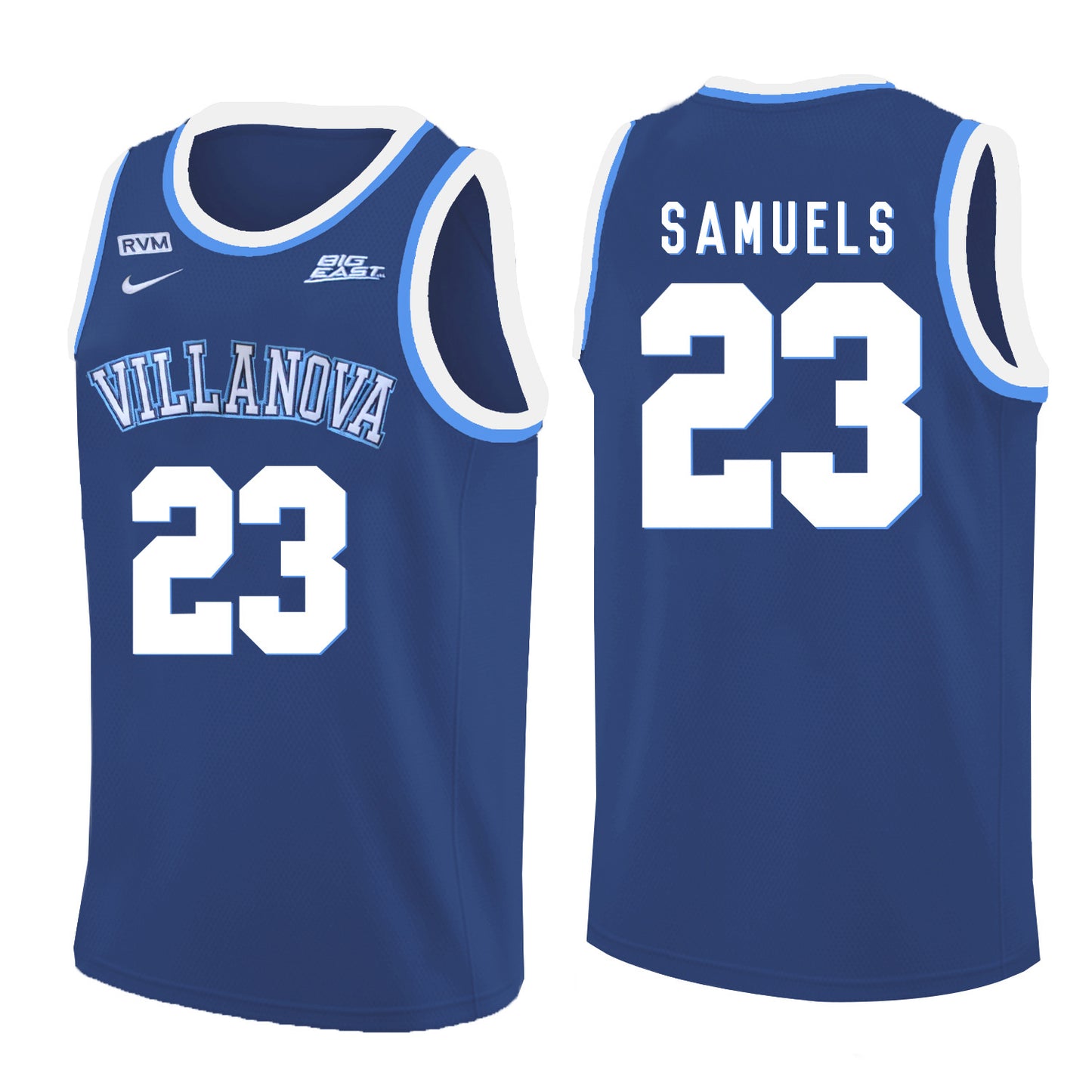 Villanova Wildcats Samuels 23 Crew Neck Navy