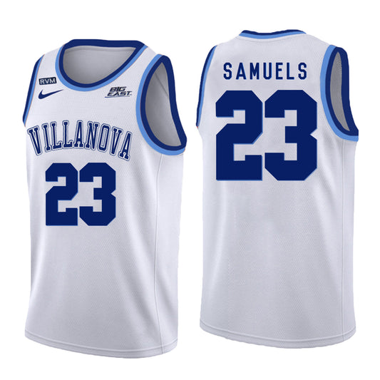 Villanova Wildcats Samuels 23 Crew Neck White