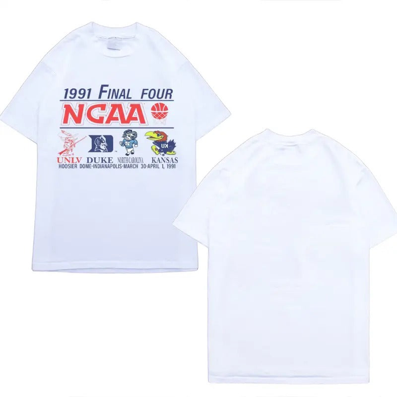 Vintage 1991 NCAA Final Four Collector's T-Shirt Classic Cotton Tee, Gift for Man and Woman