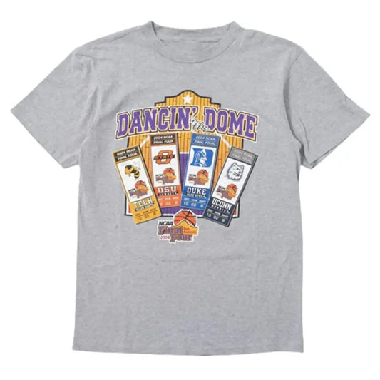 Vintage 2004 Final Four Tech OSU Duke Uconn NCAA T-Shirt Classic Cotton Menswear Top Embroidered Hoodie Spandex Sport