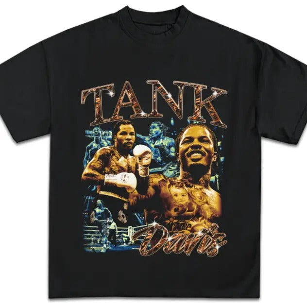 Vintage 90s Gervonta "Tank" Davis Graphic T-Shirt, Funny Tee, Gifts Fan, Menswear Top Underwear Streetwear