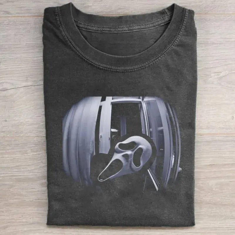 Vintage 90s Ghostface Graphic Tee, Scream Movie Halloween Shirt, Horror Movie Shirt, Halloween Graphic Tee, Scary Movie Shirt, Spooky Season, Halloween Gifts Menswear T-Shirt Top Underwear