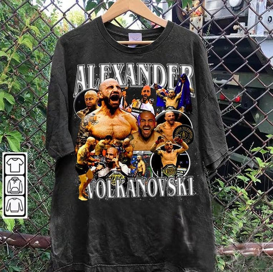 Vintage 90s Graphic Style Alexander Volkanovski T-shirt - Alexander Volkanovski Tee - Mixed Martial Artist Tee For Man and Woman Unisex T-shirt