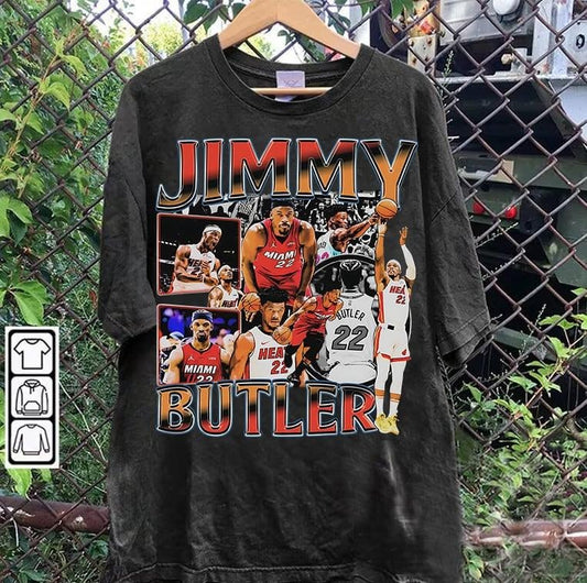 Vintage 90s Graphic Style Jimmy Butler T-shirt - Jimmy Butler T-shirt - Retro American Basketball Tee For Man and Woman Unisex T-shirt