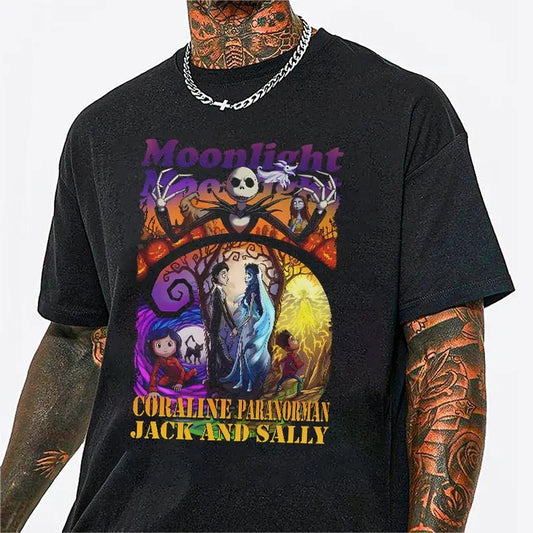 Vintage 90s Halloween Shirt, Horror Movie Character Shirt, Halloween Party Shirt, The Nightmare Movie Tee, Coraline Merch