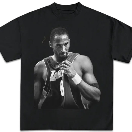 Vintage 90s Kobe Graphic Tee, Retro Short Sleeve Shirt, Gifts Fan Basketball, Top Streetwear Menswear Operator