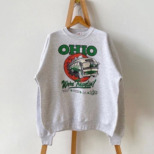 Vintage 90s Ohio University Bobcats Sweatshirt, Ohio Bobcats Sweatshirt, Ohio University Sweater, Christmast Gifts, Ohio Bobcats Fan Tees