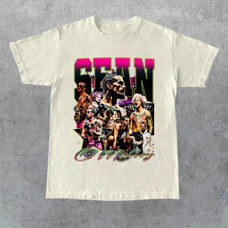 Vintage 90s Style Sean O'Malley T-Shirt UFC Suga Hoodie, Sweatshirt | InkThreadWorks.com