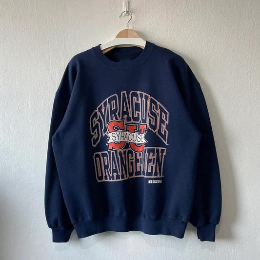 Vintage 90s Syracuse University Orangemen Crewneck Sweatshirt, Syracuse Orangemen Sweatshirt, Syracuse University Sweatshirt