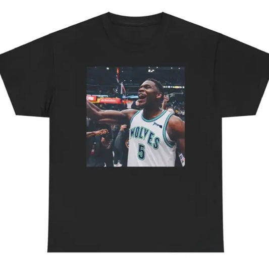 Vintage Anthony Edwards #M.Timberwolvss Heavy Tee Graphic Tee, Sweatshirt, Crew Neck, Menswear Top, Womenswear Top Underwear Streetwear