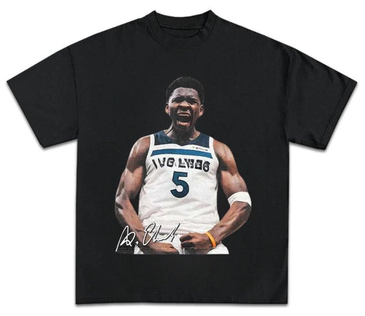 Vintage Anthony Edwards Shirt, Retro Funny Basketball Graphic Tee, Cotton Unisex Gift For Fan Men And Women, Menswear Top Streetwear