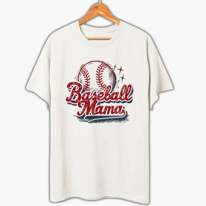 Vintage Baseball Mama Tee,  Baseball Boy TShirt, Baseball Lover Gift, Game Day Shirt, Sport Lover Gift Womenswear Top