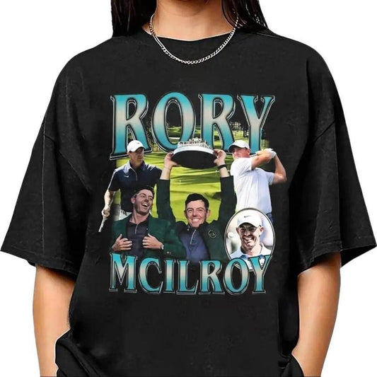 Vintage Bootleg Rory McIlroy Champion 2025 Shirt, Comfort Colors Rory McIIroy Golf Shirt