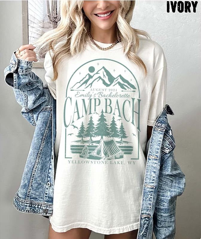 Vintage Camp Bachelorette Shirt, Custom Camping Bachelorette Shirts Best Price Hoodie, Sweatshirt | InkThreadWorks.com
