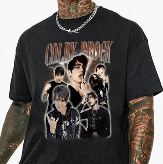 Vintage Colby Brock Shirt, Gift For Woman And Man Unisex T-Shirt Hoodie, Sweatshirt | InkThreadWorks.com