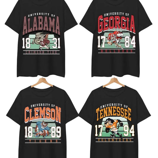 Vintage College All Teams NCAA Unisex T-shirt, Vintage T-shirt All Teams NCAA, Classic Sport T-shirt, Gifts For Sport. Cotton  Menswear Tee