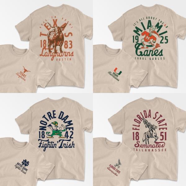 Vintage College Football T-Shirt, Retro Game Day T-Shirt with Campus Spirit Graphic Tee, University Team Vibe Tee for Men Women