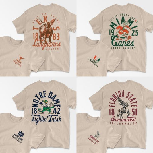 Vintage College Football T-Shirt, Retro Game Day T-Shirt with Campus Spirit Graphic Tee, University Team Vibe Tee for Men Women