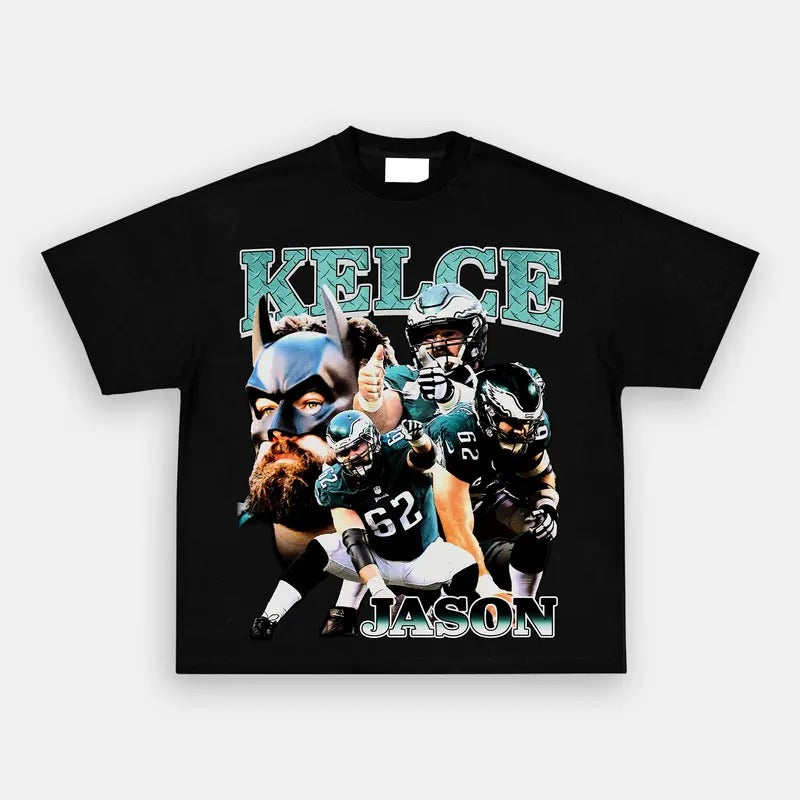 Vintage College Graphic Tee, JASON KELCE TEE - Graphic Bootleg Tee Gift Fan